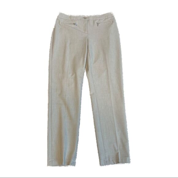 Laura beige stretchy dress pant trousers Sz 6 - Picture 1 of 11
